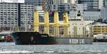 ID 14728 POAVOSA ACE (2013/IMO 9668362/17027gt/28208dwt) outbound from Auckland en-route to Singapore. Managed and operated by Wisdom Line of Taiwan and owned by Kitaura Kaiun, Japan.